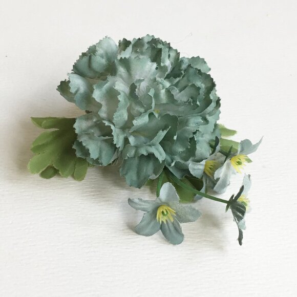 Vintage Millinery Flower Floral Handmade Hair Clips Set of 5 - Picture 8 of 11